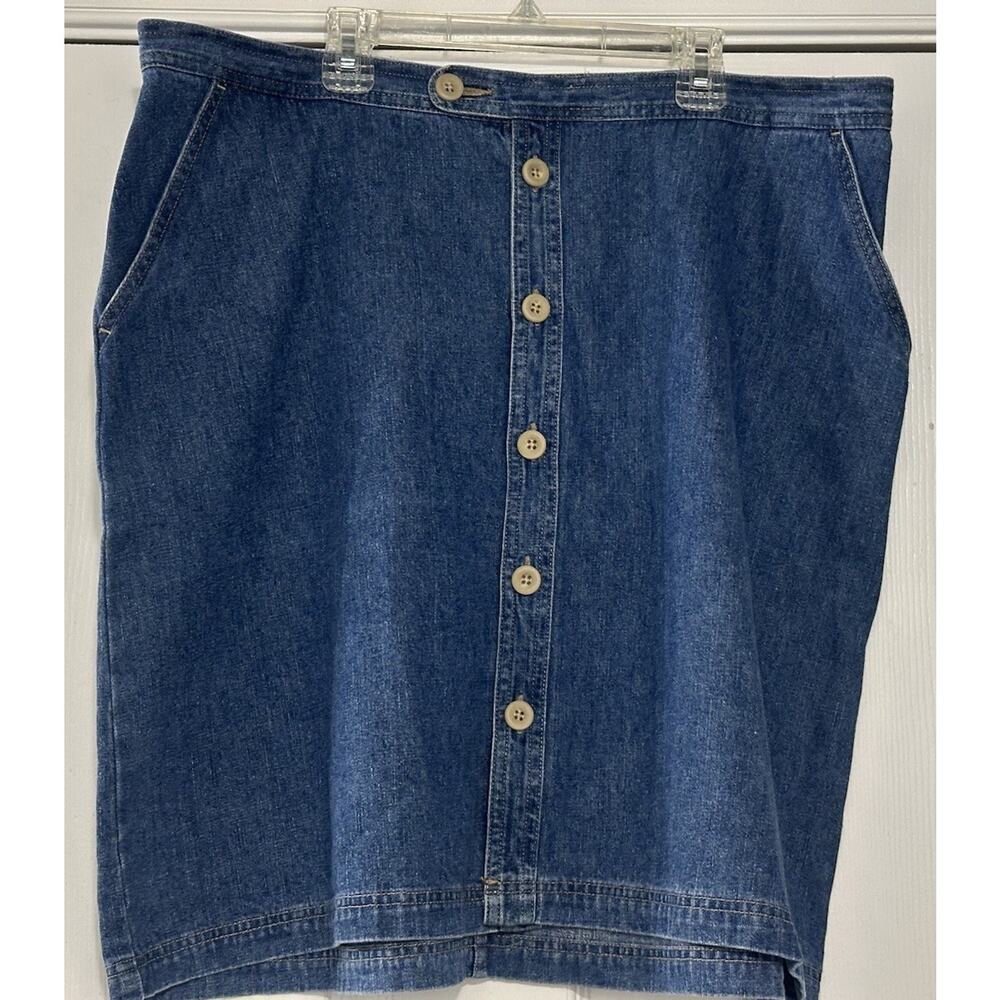 Women's Jean Skirt by CJ Banks Women’s Blue Jean Denim Skirt Skirt‎ 18W